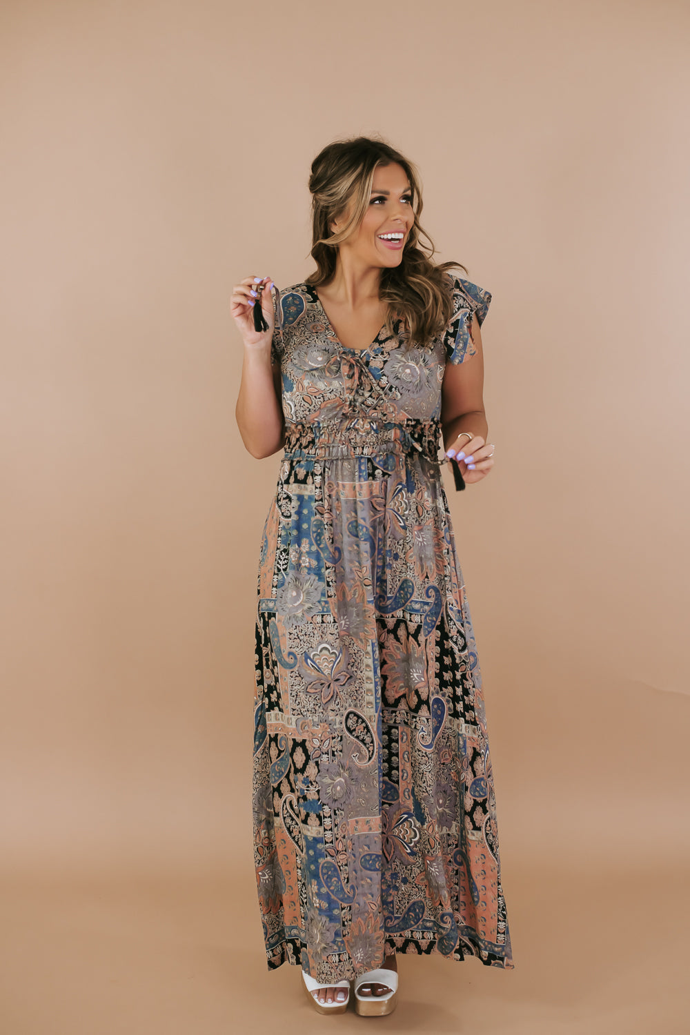 Floral Lace Maxi, Cream – Everyday Chic Boutique