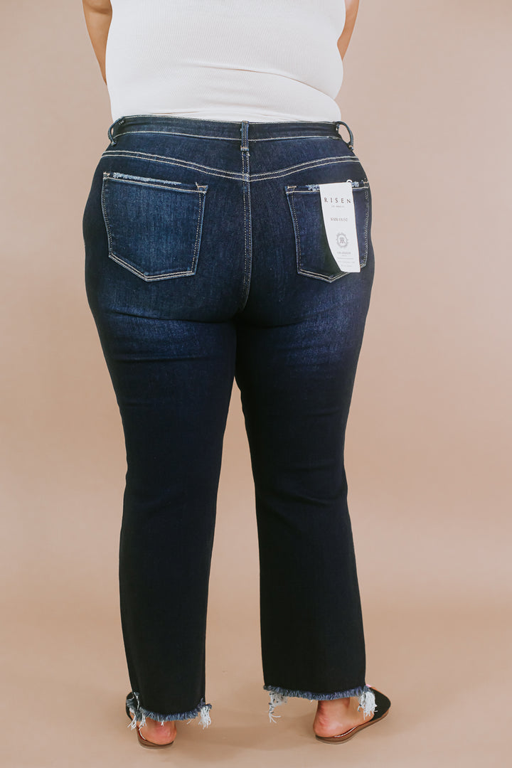 Tatum High Rise Straight Denim, Risen