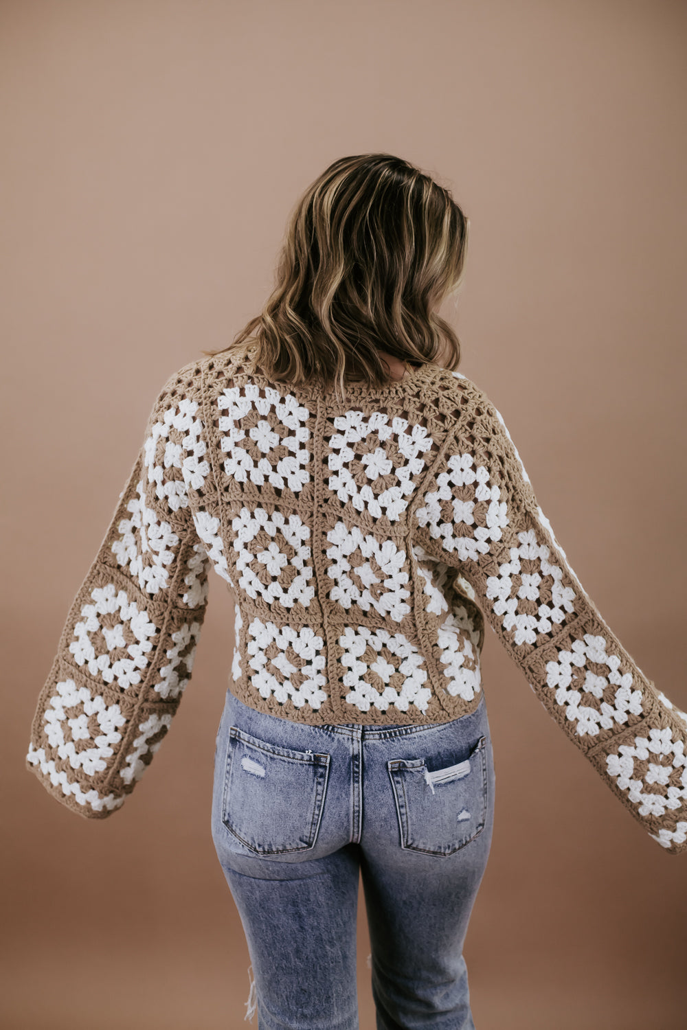 Catch You Later Crochet Sweater, Taupe – Everyday Chic Boutique