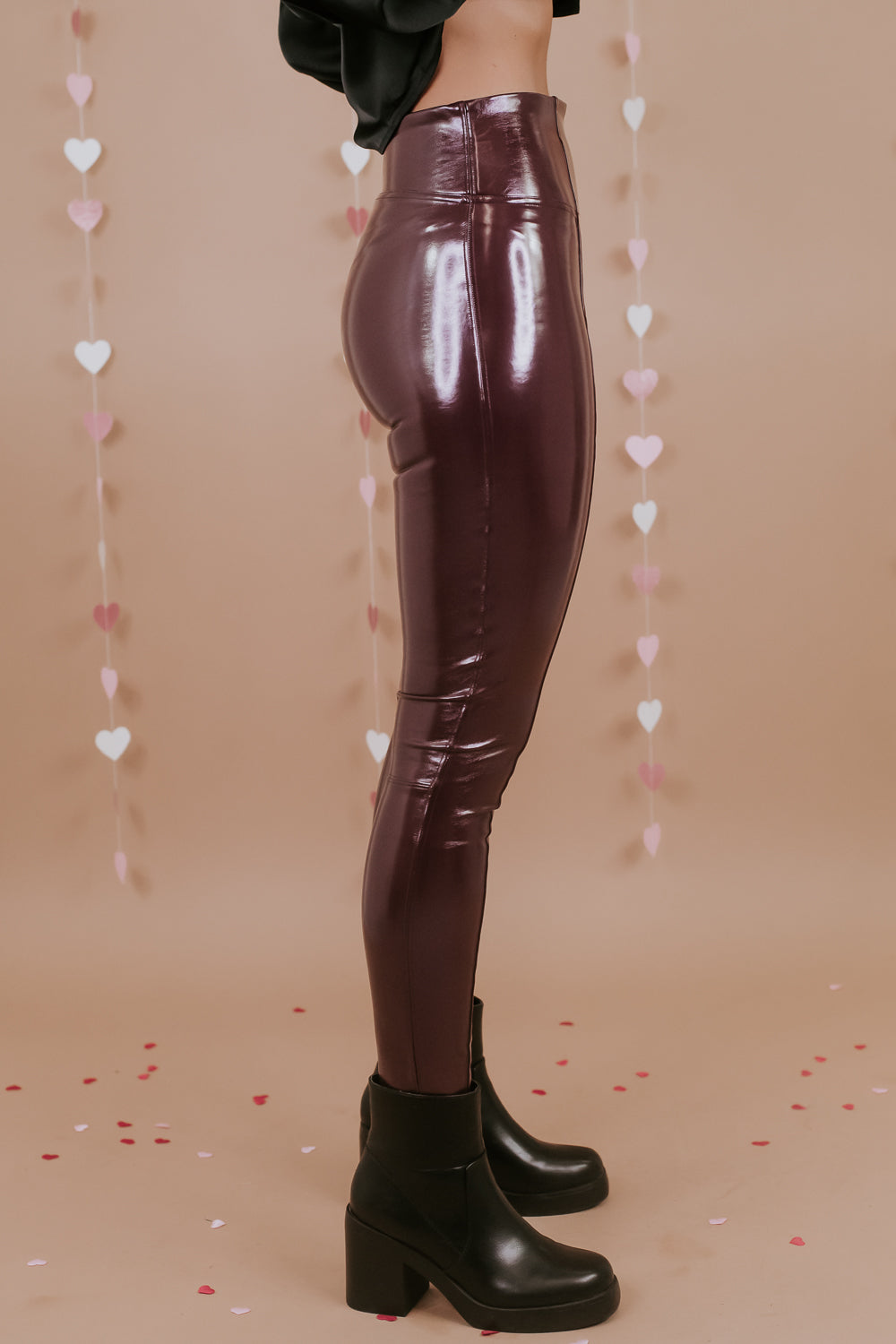 Spanx Faux Patent Leather Leggings - Size Medium – Chic Boutique  Consignments