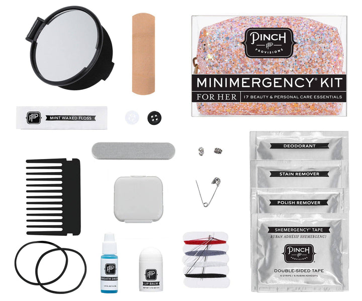 Rosé Glitter Minimergency Kit