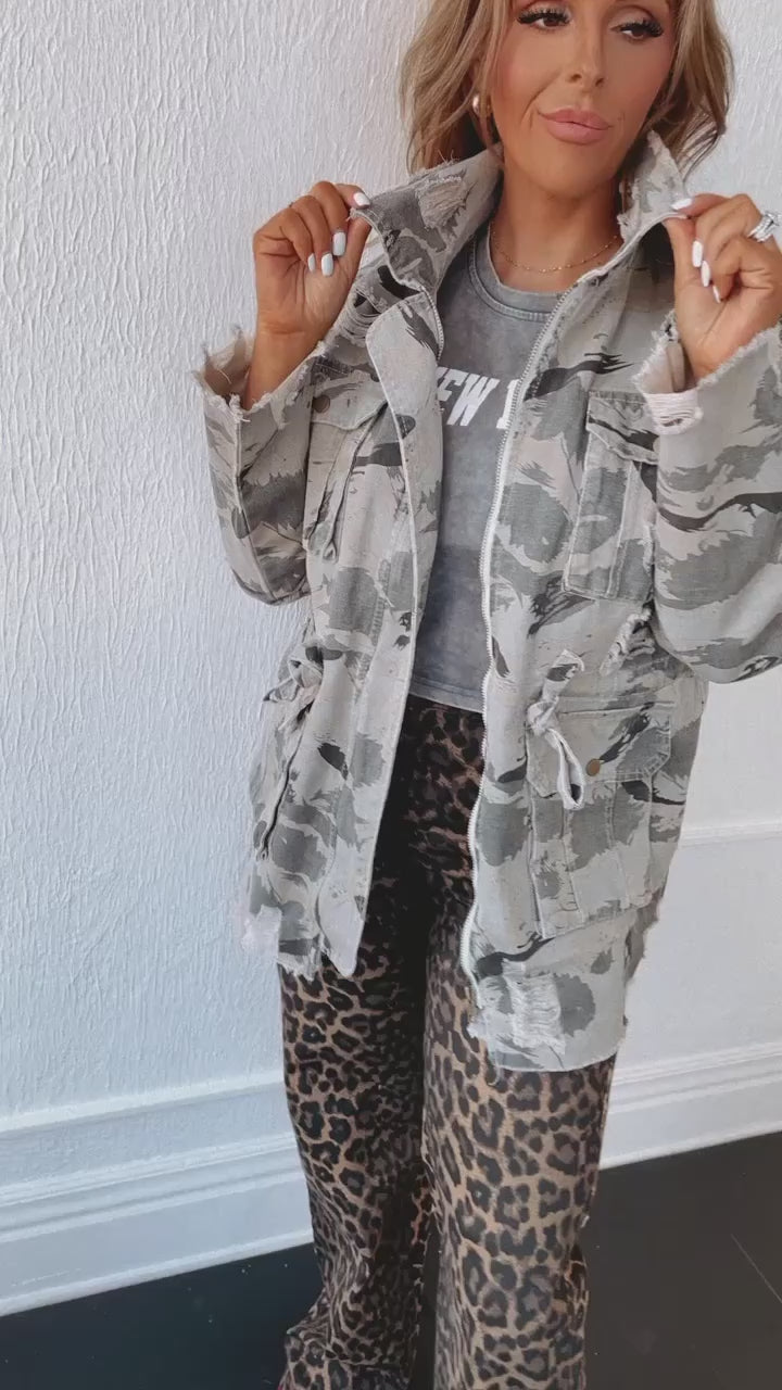 POL: Distressed Army Jacket