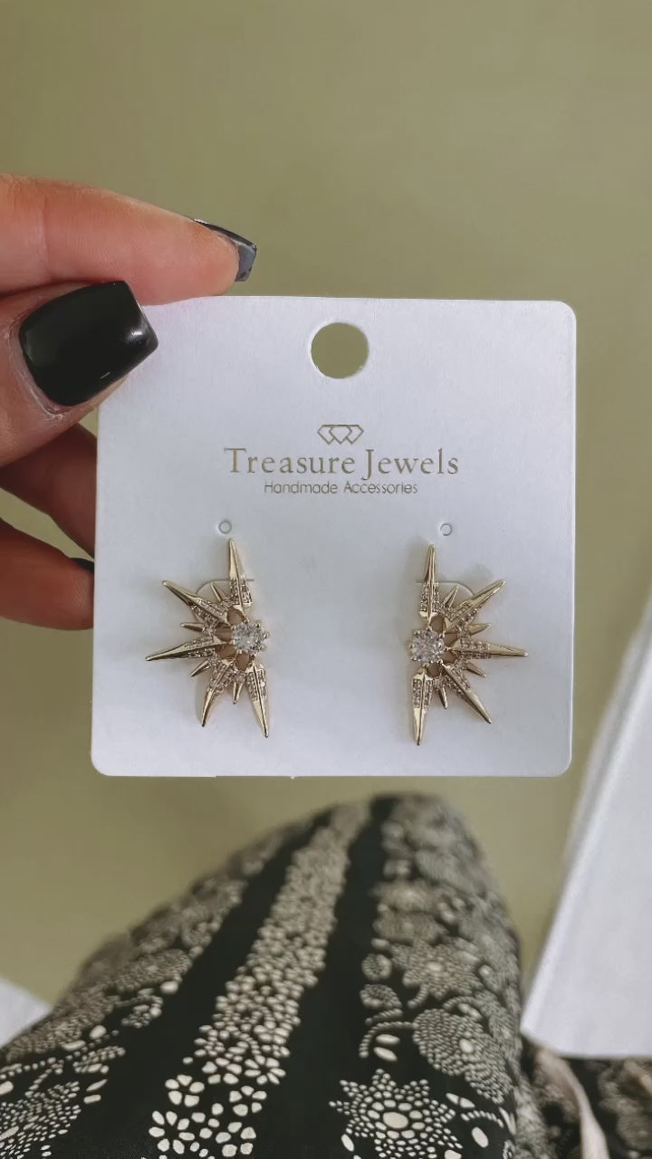 Treasure Jewels: Half Stellar Gold Earring