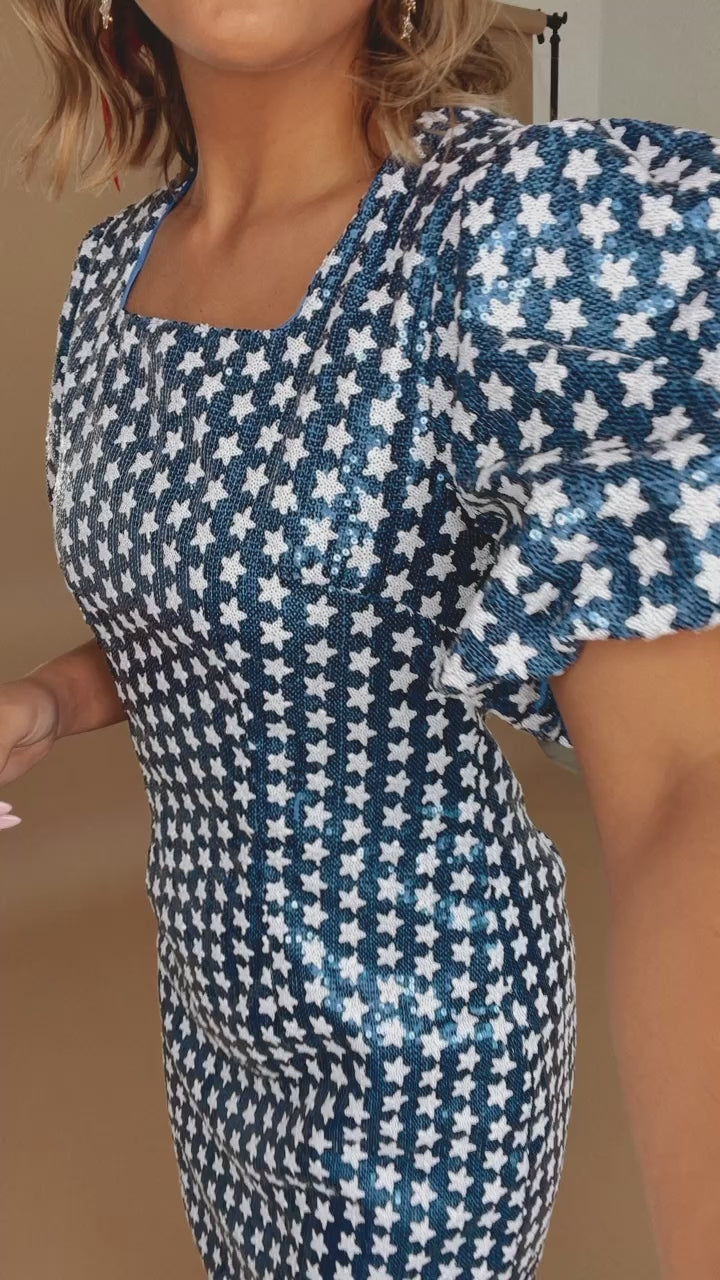 Patriotic sequin dress sale