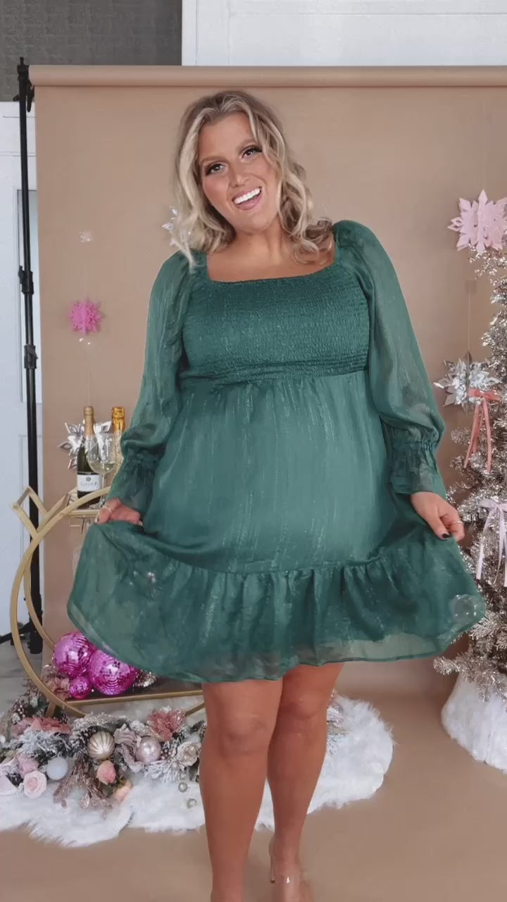 Stay Stunning Mini Dress, Green