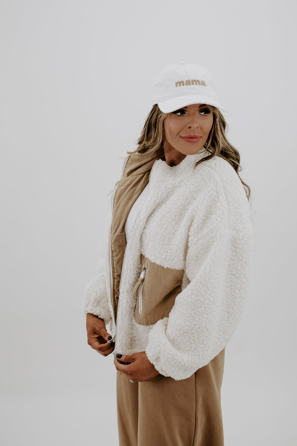State Of Mind Teddy Bear Jacket , Cream – Everyday Chic Boutique