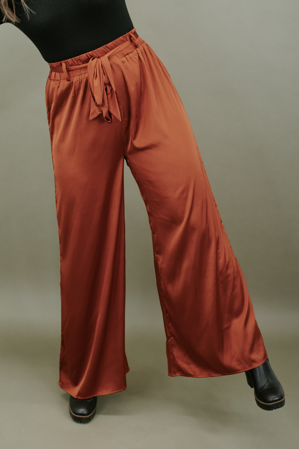 Best For Last Satin Pant, Rust – Everyday Chic Boutique
