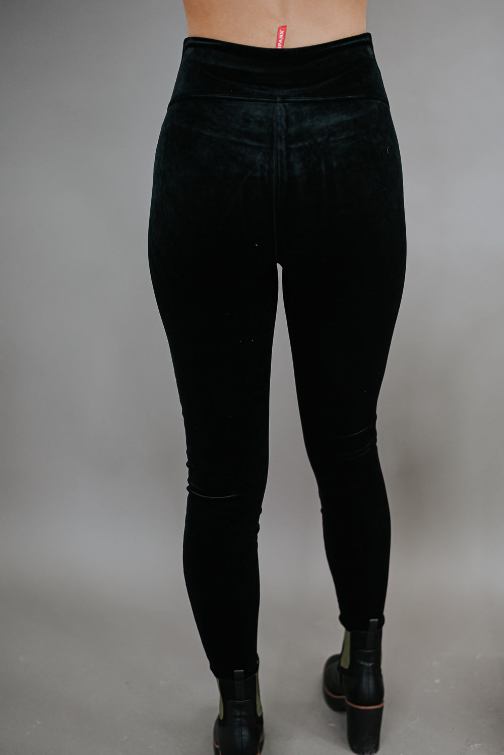 Spanx velvet high waisted sculpting leggings in black