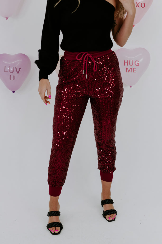 Sequin Jogger - Cerulean Boutique