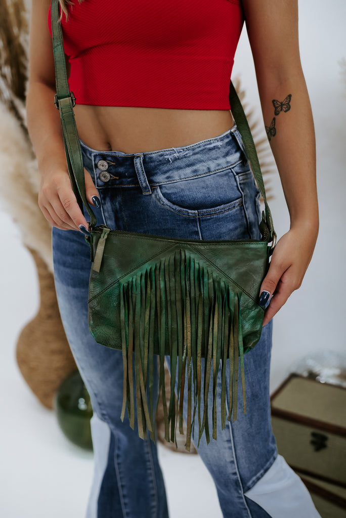 Boho Revival Fringe Crossbody , Burgundy