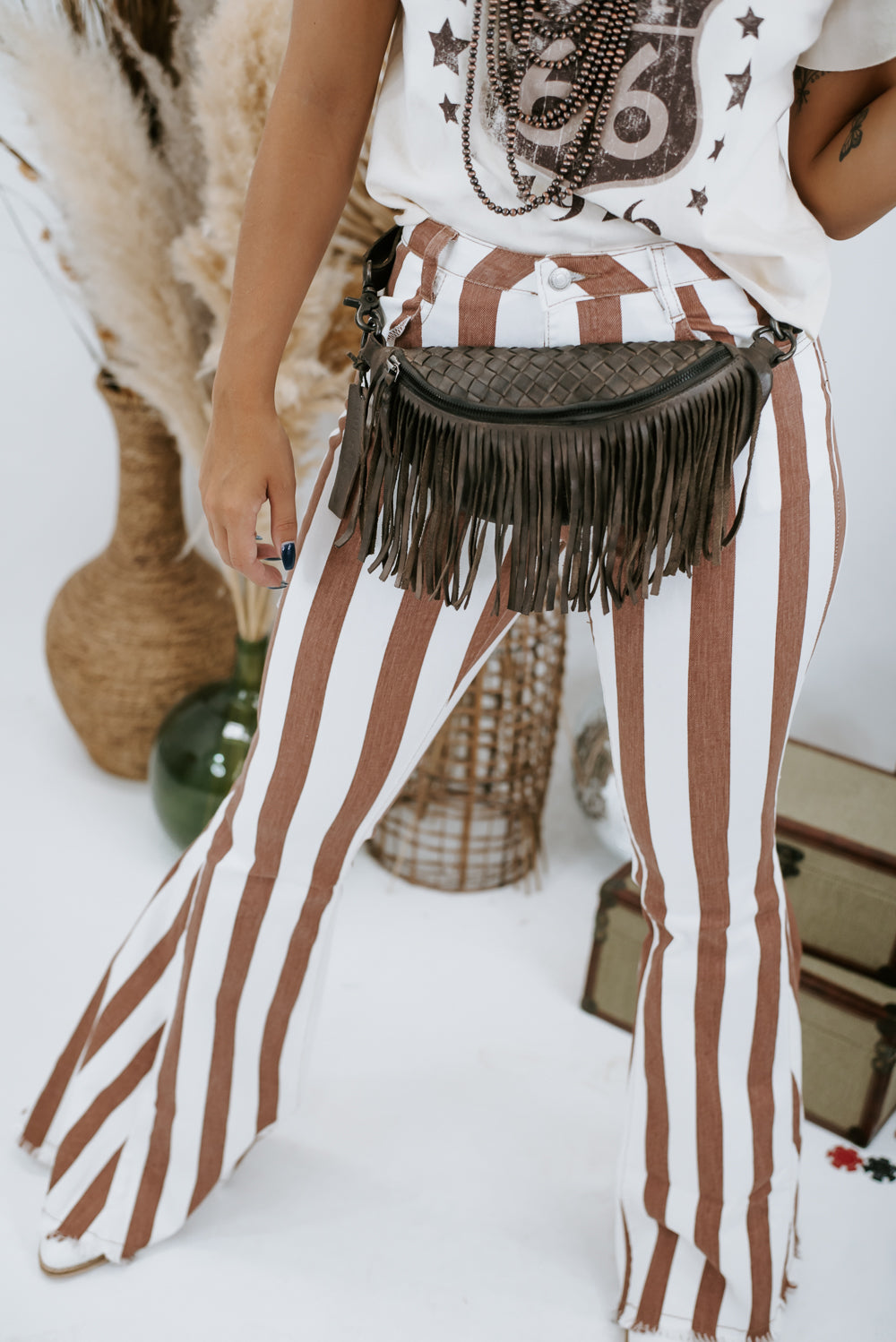 Upcycled Fringe Fanny pack – Bangles and Bourbon Boutique